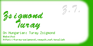 zsigmond turay business card